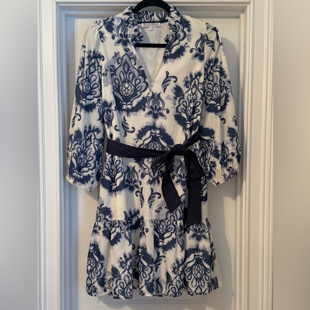 Joy Joy Navied Gem Dress Size L